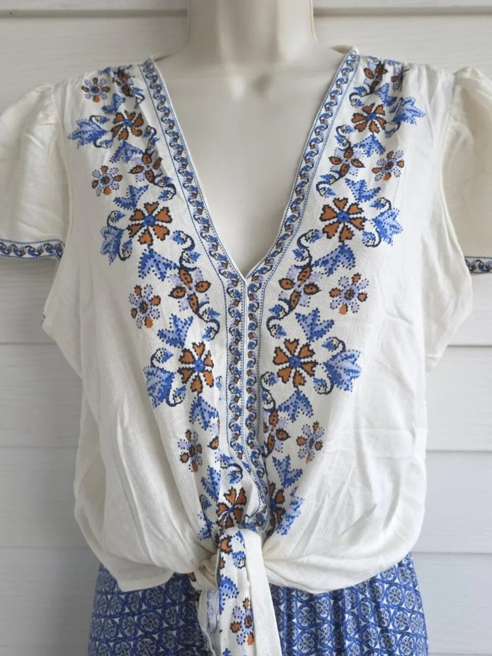 NWT 2 piece set MAX STUDIO Rayon blend lightweight floral design